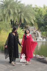 Timeless Charm β Faux Blooming Designer Suit with Cotton Comfort